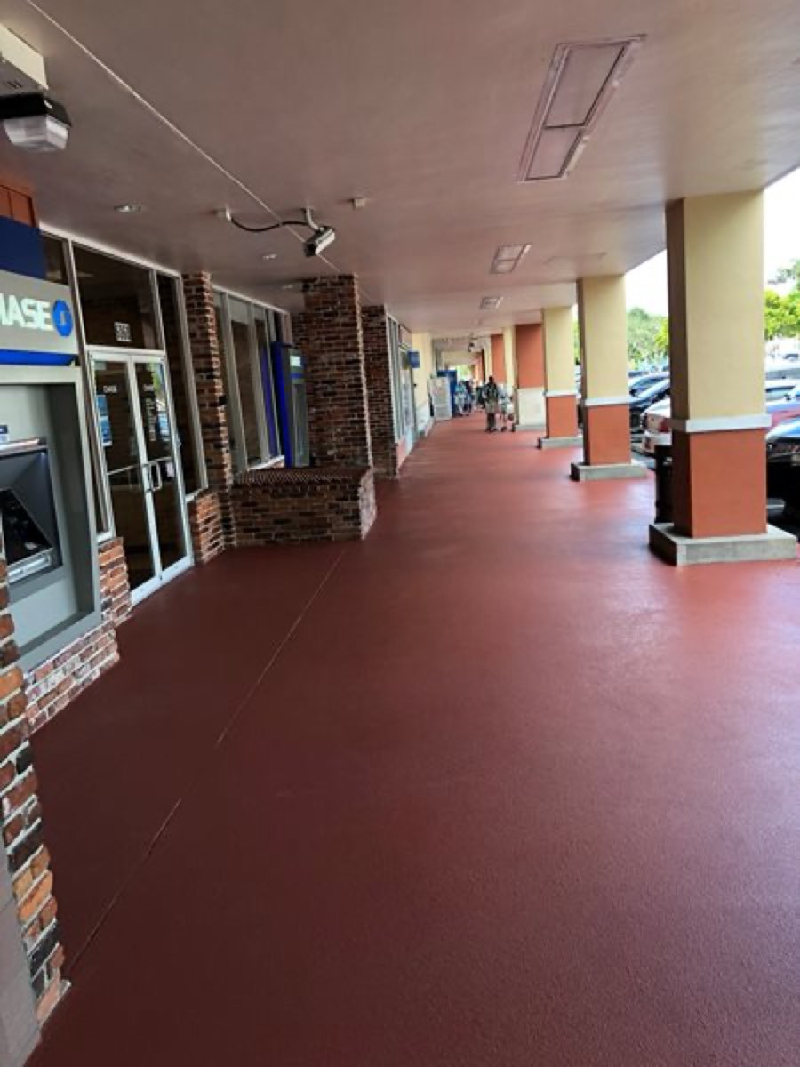 Commercial concrete resurfacing detail