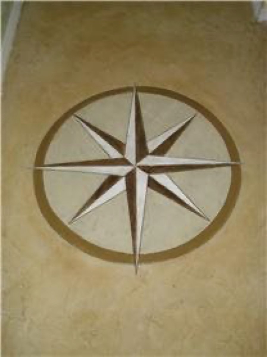 Interior decorative concrete floor